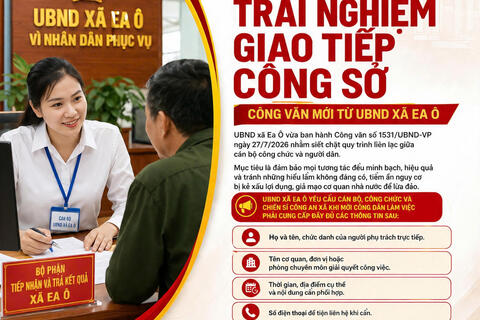 Nâng cao trải nghiệm giao tiếp công sở: Công văn mới từ UBND xã Ea Ô